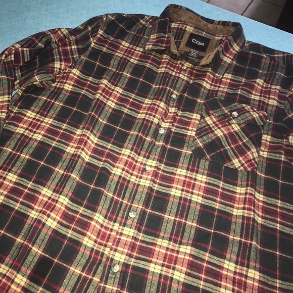 CQR men's 2XL Corduroy Collar & Cuffs Flannel - Picture 5 of 5